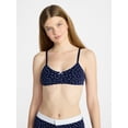 thumbnail image 1 of No Boundries Women's Cotton Jersey Triangle Bralette, Sizes XS-XXX, 1 of 6