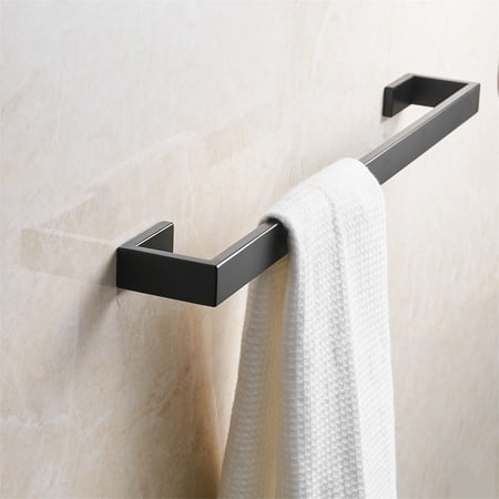 No Brand 304 Stainless Steel Towel Rack Hidden Installation 24in Black Brushed Nickel Finish