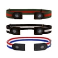 thumbnail image 1 of No Buckle Adjustable Stretch Belt, Invisible Belts for Jeans For Women Men 3 Packs, 1 of 6