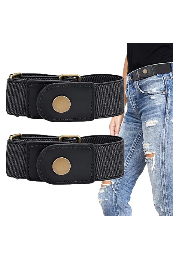 No Buckle Belt Women, Buckleless Belts For Women and Men, Adjustable Elastic Belt Without Buckle