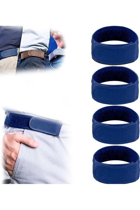 No Buckle Belt for Men 4 Pcs Buckleless Belts No Buckle Elastic Belt Stretch