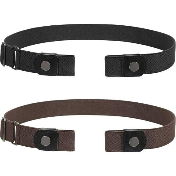 No Buckle Elastic Stretch Belts for Men and Women, Comfortable Invisible Belts for Jeans Pants