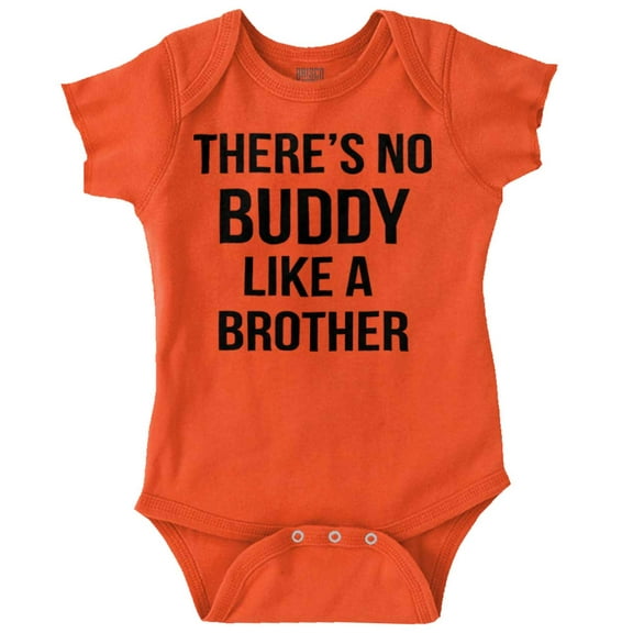 No Buddy Like a Big Brother Cute Romper Boys or Girls Infant Baby Brisco Brands 24M