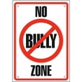 thumbnail image 1 of No Bully Zone Argus Poster Metal Sign Tin Sign Wall Decor 12"x8", 1 of 5