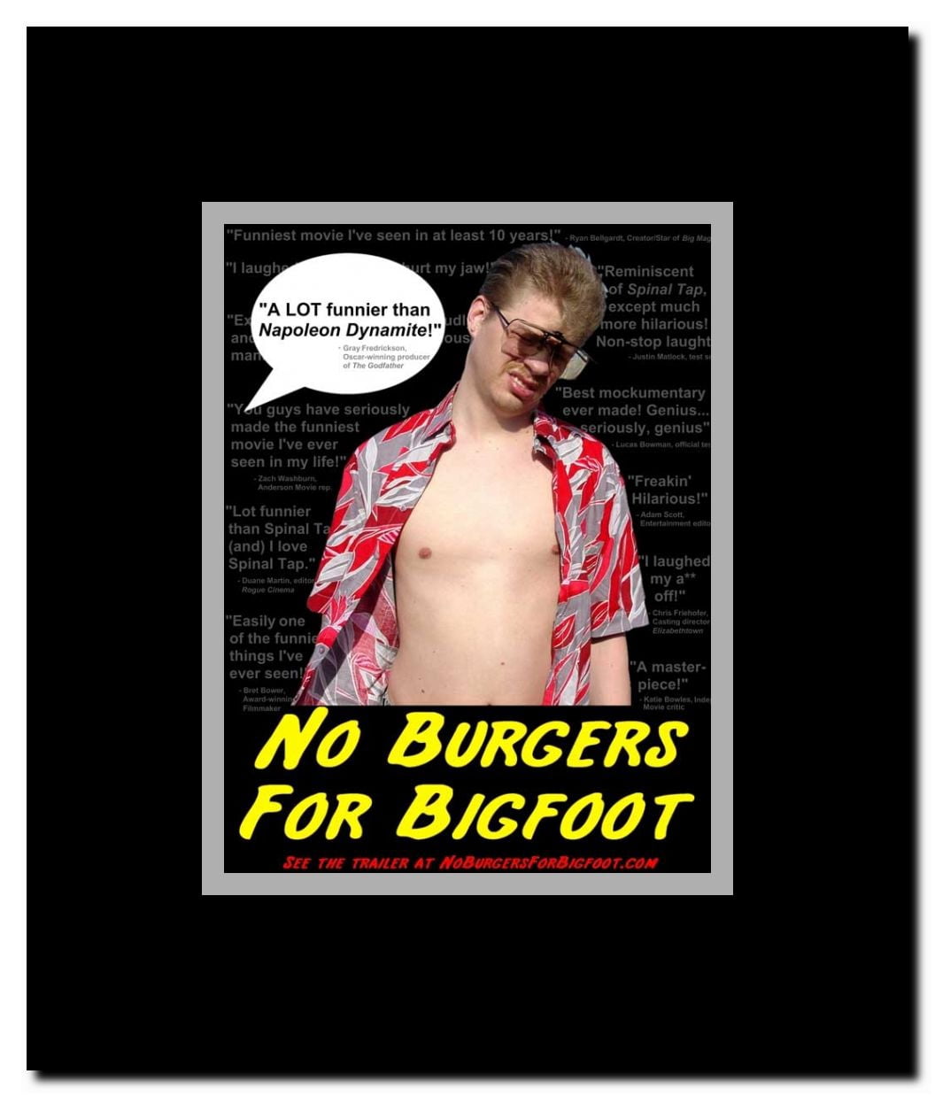 No Burgers for Bigfoot Framed Movie Poster