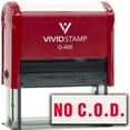 thumbnail image 1 of No C.O.D. Self-Inking Office Rubber Stamp (Red Ink) - Q-400, 1 of 1