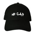 thumbnail image 1 of No Cap Black Embroidered Baseball Cap, 1 of 2