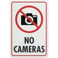 thumbnail image 1 of No Cameras Sign Metal Signs 12X8 Inch Rust Free Aluminum,Uv Ink Printing,Durable Outdoor For Home, 1 of 4