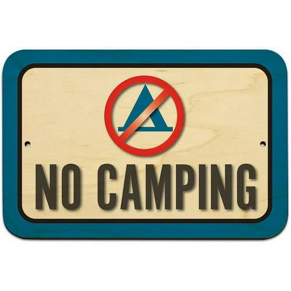 No Camping Sign