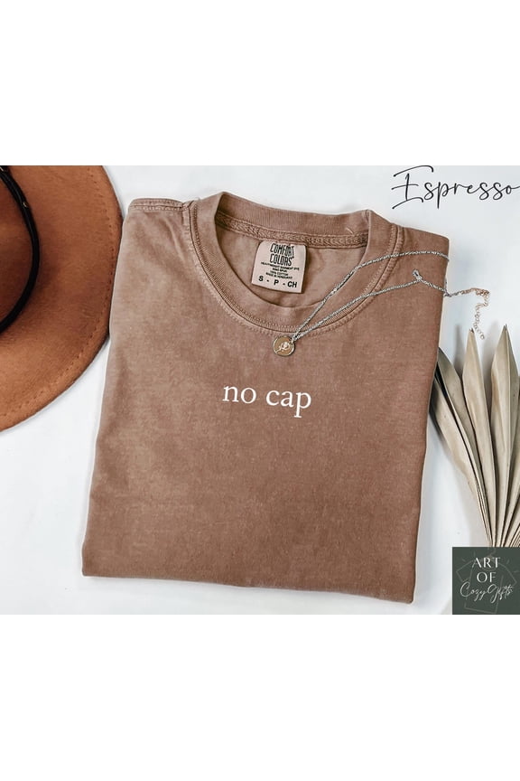 No Cap Funny Teen Trendy Tiktok Gen Z Quote Humorous Graphic For T-Shirt
