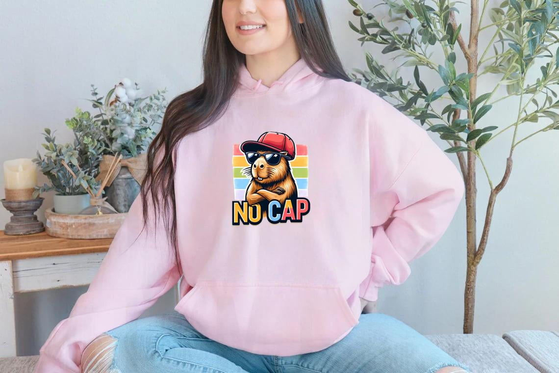 No Cap Hoodie Gen Z Meme Energy with Rizz and Slang Power, for men ...