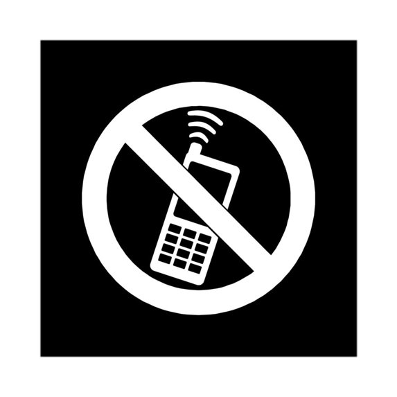 No Cell Phone Signs