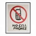 thumbnail image 1 of No Cell Phones Luke's Diner Poster 11 x 17, 1 of 1