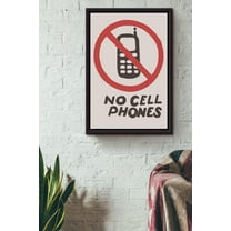 No Cell Phones Poster Home Decor Wall Art Gift For Operating Room Classroom 11 x 17 Inch Poster