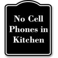 thumbnail image 1 of No Cell Phones in Kitchen BLACK Aluminum Composite Sign 20''x24'', 1 of 9