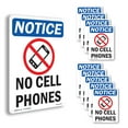 thumbnail image 1 of No Cellular Phones OSHA Notice Aluminum Sign 18 Inch x 12 Inch - 10 Pack, 1 of 8