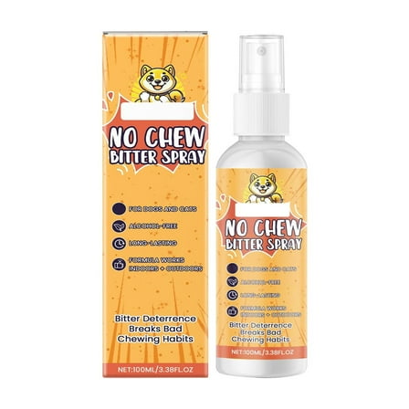 No Chew Bitter Spray；Training Inducer; Pet Training Spray，DEIONIZED WATER、OXYMATRINE，1pc，100ML