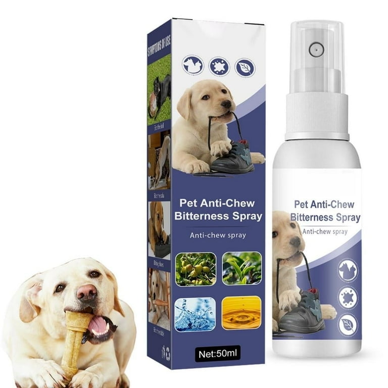No Chew Spray for Dogs Bitter Apple Spray for Dogs to Stop Chewing All Natural and Non Toxic Dog Deterrent Spray