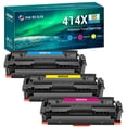 thumbnail image 1 of (No Chip) Compatible Toner Cartridge Replacement for HP W2021X W2022X W2023X 414X Pro MFP M479fdw M479fdn M454dw M454dn Printer (Cyan,Magenta,Yellow, 3-Pack), 1 of 9