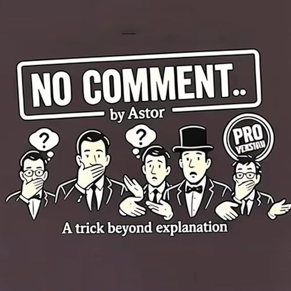 No Comment PRO Version Card Magic Tricks Classic Poke Prediction Illusions Close-up Mind Reading Magia Gimmicks Mentalism Props