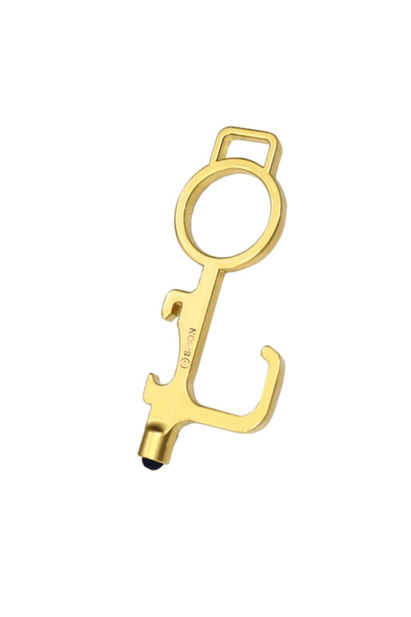 No-Contact Keychain Tool,1-Piece (GOLD)