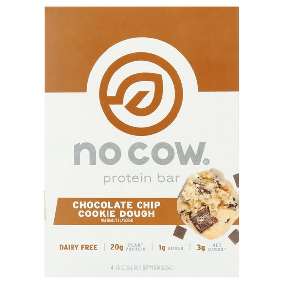 No Cow Vegan Protein Bars, CCCD, 4 Pack