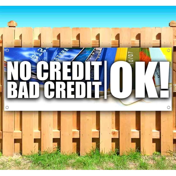 No Credit 13 oz Vinyl Banner With Metal Grommets