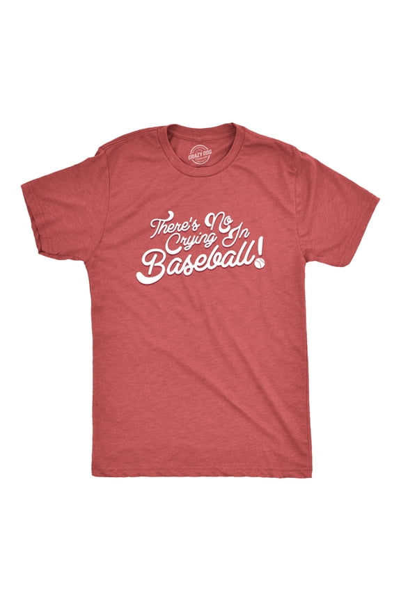 No Crying In Baseball T Shirt Funny 80s Shirts Retro Sports League Tee Graphic Tees