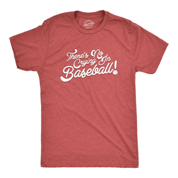 No Crying In Baseball T Shirt Funny 80s Shirts Retro Sports League Tee Graphic Tees