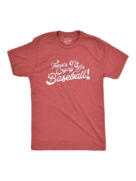 No Crying In Baseball T Shirt Funny 80s Shirts Retro Sports League Tee Graphic Tees