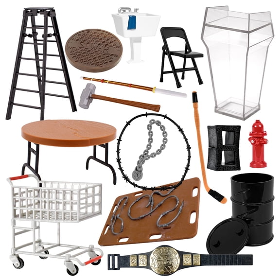 No DQ Match Accessory Set for Wrestling Figures