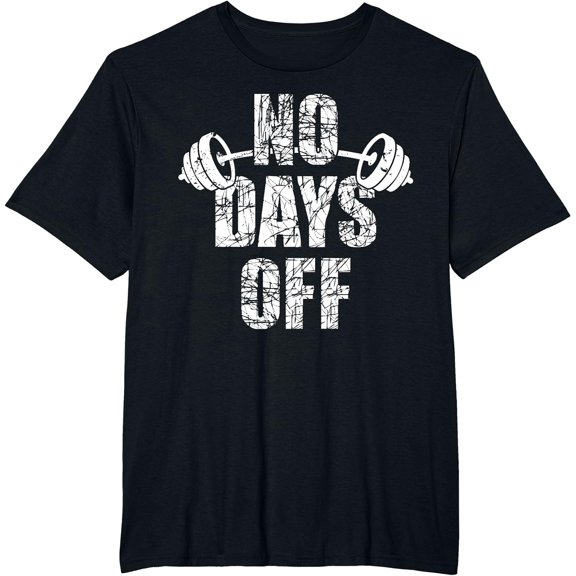 No Days Off Bodybuilder Saying Barbell Bodybuilding T-Shirt