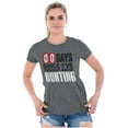 thumbnail image 1 of No Days Since Thought About Hunting Womens Fitted Plus Size Graphic Tee Brisco Brands 2X, 1 of 4