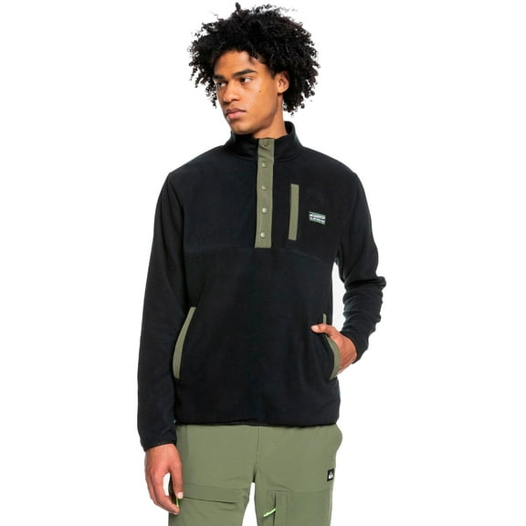 No Destination 2 Half Snap Mid Layer Fleece [Black]