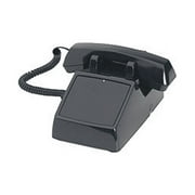 No Dialpad, No Dial Receive-Only Desktop Black Phone with Ringer by HQtelecom