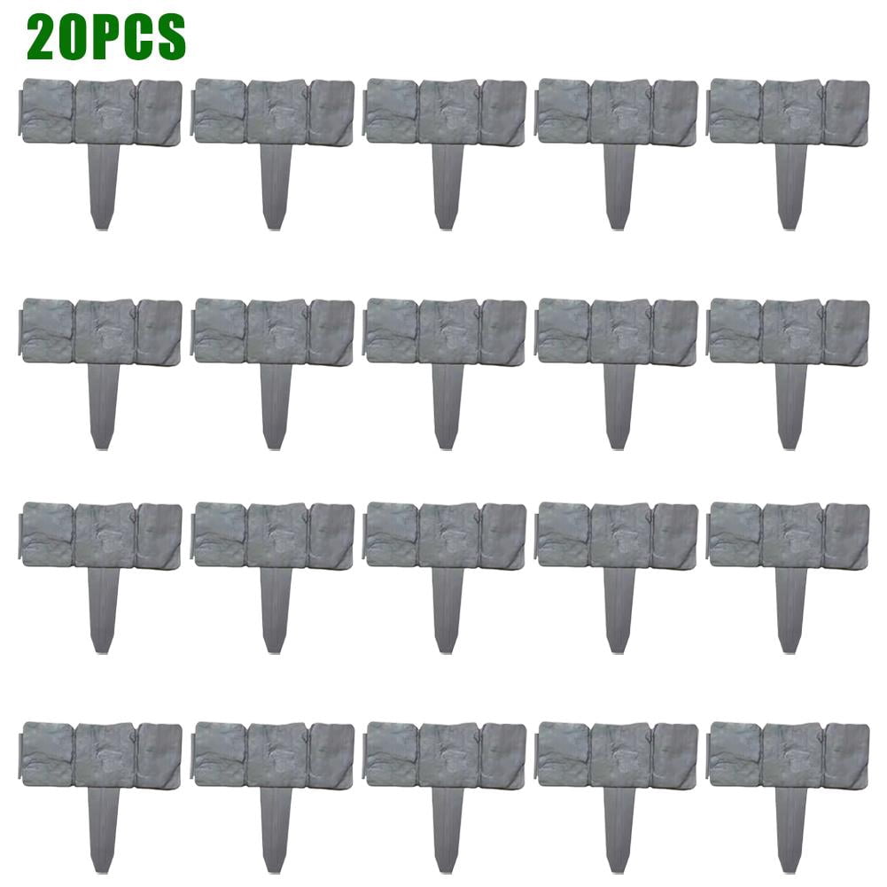 Blarkrus Garden Edging No Dig, Foldable Plastic Fence Panels for Easy ...