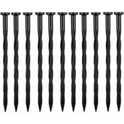 No Dig Landscape Edging Spikes 50 Pcs Spiral Nylon Landscape Anchoring Stake 8-Inch for Paver, Weed Barriers, Turf, Anchoring Spikes Nail