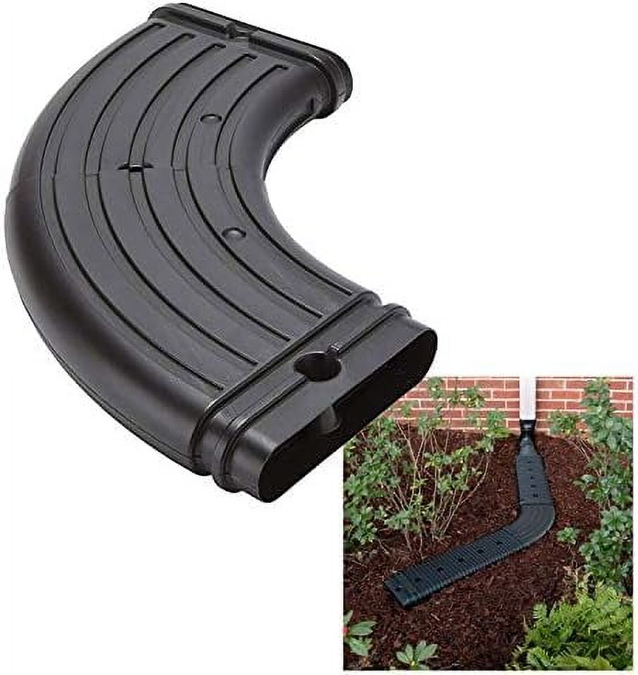 No Dig Low Profile Downspout Adjustable Elbow Adapter Kit Gutter ...