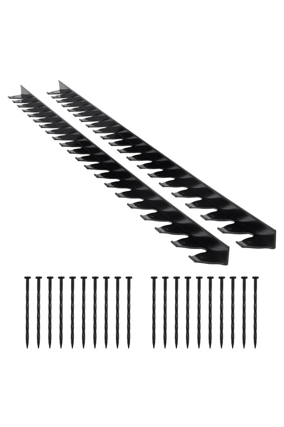 No Dig Plastic Garden Edging 10Pcs 6ft x 1.6in Landscape Border