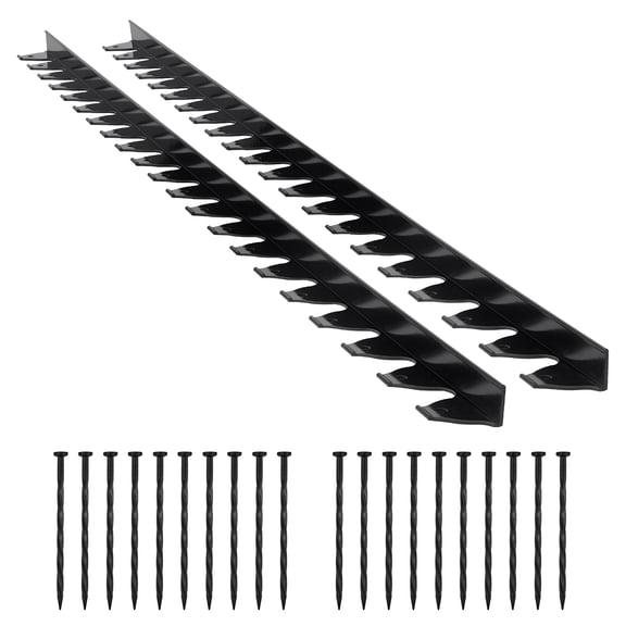 No Dig Plastic Garden Edging 10Pcs 6ft x 1.6in Landscape Border