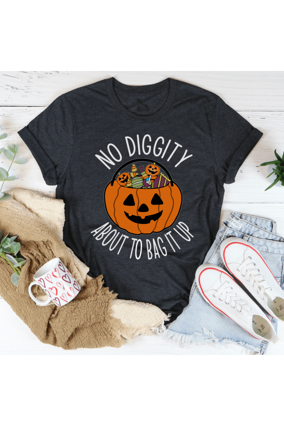 No Diggity About To Bag It Up Tee Athletic Heather S Peachy Sunday T-Shirt
