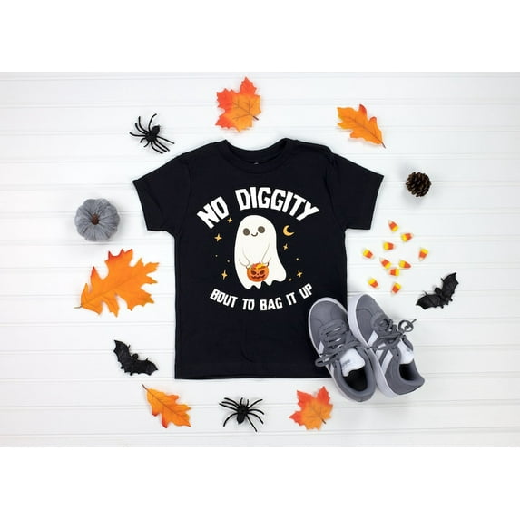 No Diggity 'Bout To Bag It Up Baby Shirt, Kids Halloween Shirt, Ghost Tee, Halloween Shirt, Natural Shirt, Toddler Halloween Shirts