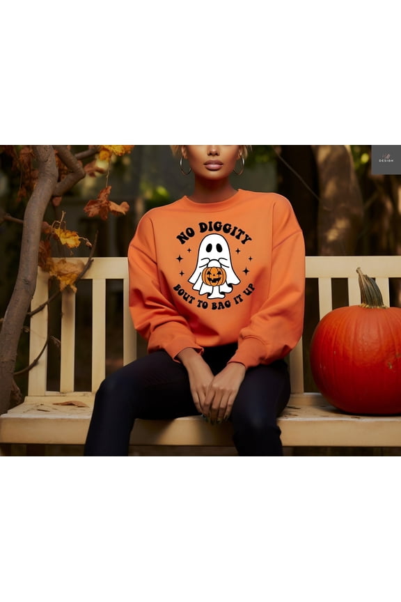 No Diggity 'Bout To Bag It Up Baby, s Tee, BabyDoopy, Retro Halloween Rap Hiphop Candy Tod