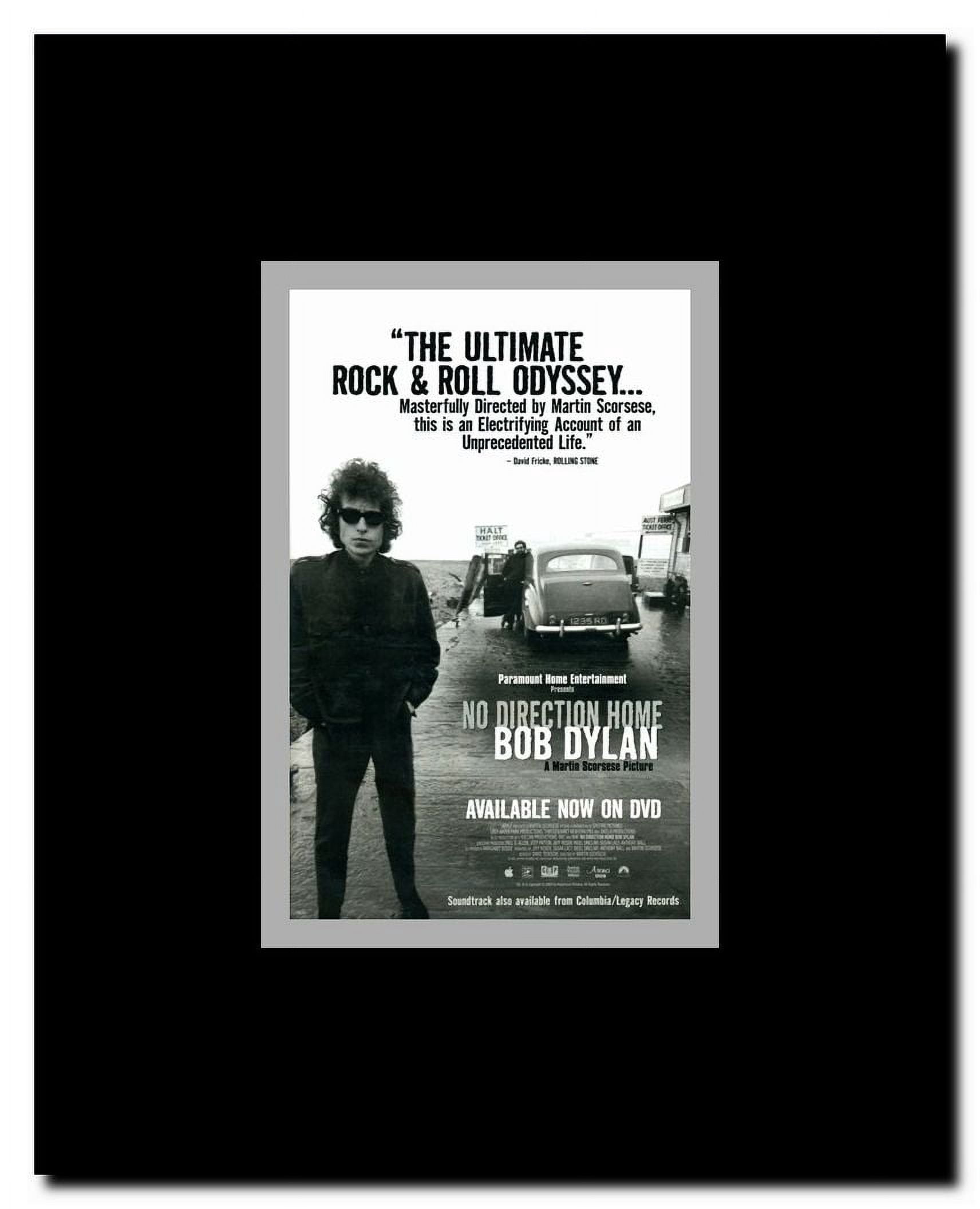 No Direction Home: Bob Dylan Framed Movie Poster