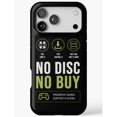 No Disc No Buy Gaming Icons Tough Phone Case, Black, White and Lime ...