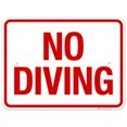 thumbnail image 1 of No Diving Sign, Pool Sign, (SI-6632), 1 of 1