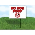 thumbnail image 1 of No Dog Poop Yard Sign Road Sign (Excluding Stand) SIZE: 8" x 12", 1 of 4