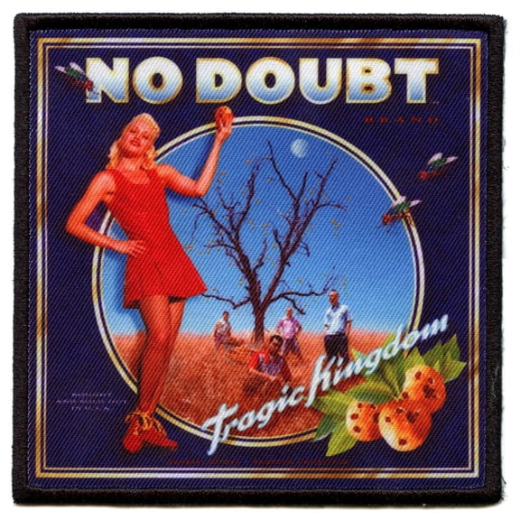 No Doubt Band Patch Tragic Kingdom Album Cover Sub Embroidered Iron On