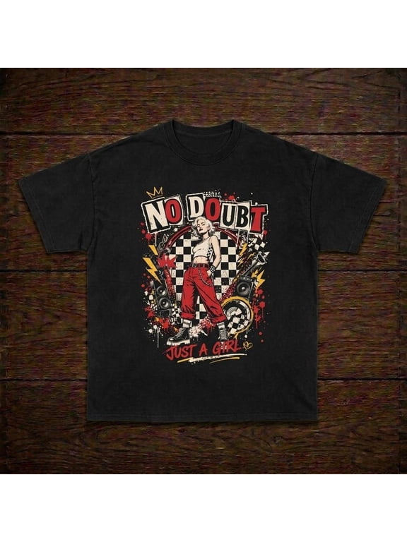 No Doubt Band Shirt,No Doubt Music Fan Shirt, No Doubt Graphic Tee Gift For Women and Man,Black Color,Size XL
