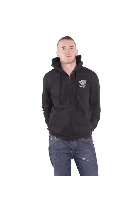 No Doubt Unisex Zipped Hoodie: Checker Logo (Back Print) (XX-Large)